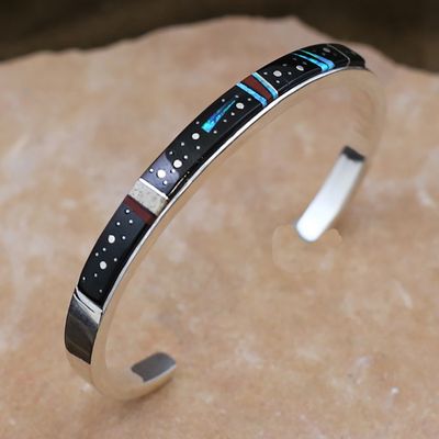 Thin Night Sky design inlay bracelet