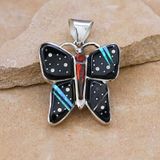 Butterfly pendant w/ Night Sky inlay design