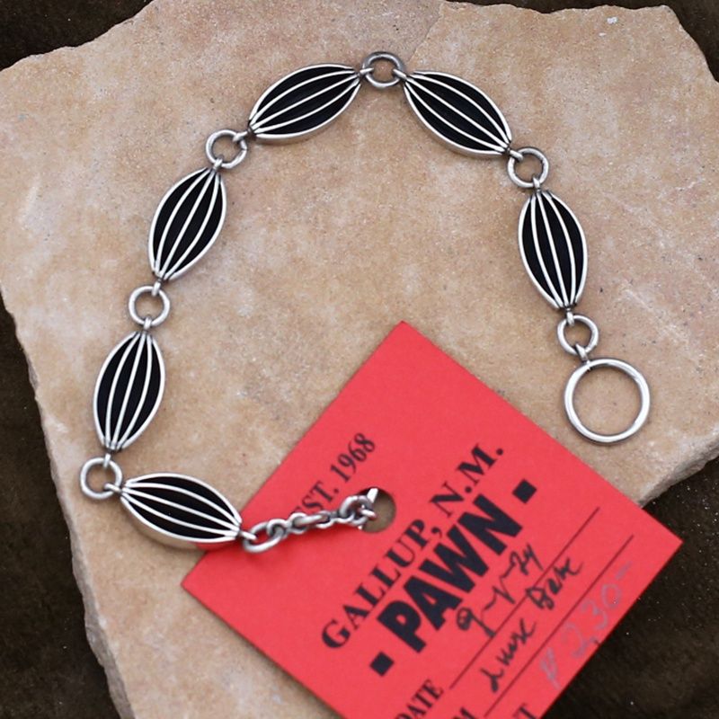Pawn Jewelry-Navajo channel link bracelet
