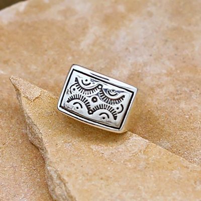 Rectangle Navajo pattern ring