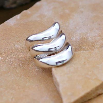 3- Row polished Navajo ring