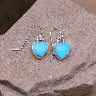 Dangle heart earrings