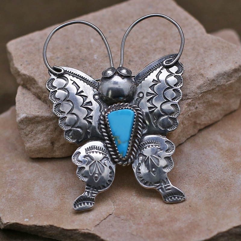 Large butterfly pin by artist Joe Eby