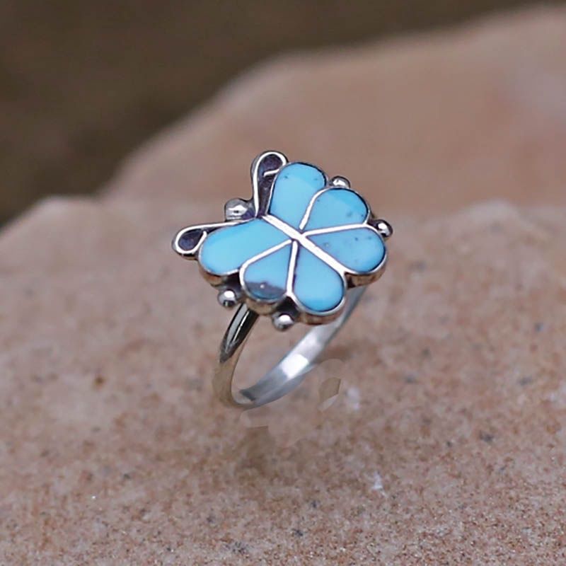 Zuni butterfly ring