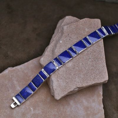 21 Link Lapis Inlay bracelet