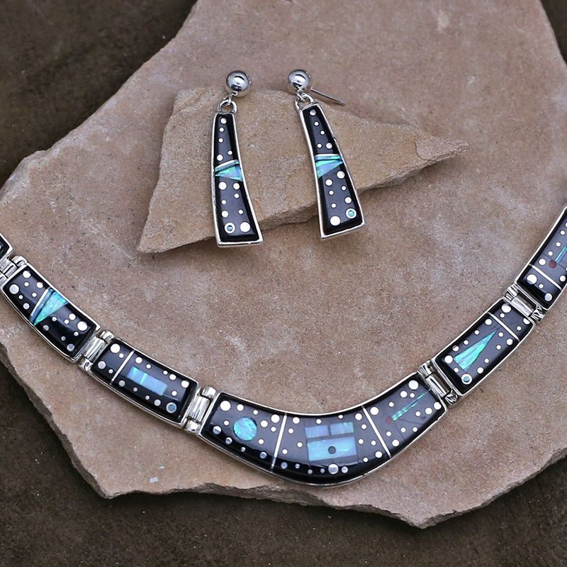 Calvin Begay- Night Sky necklace set