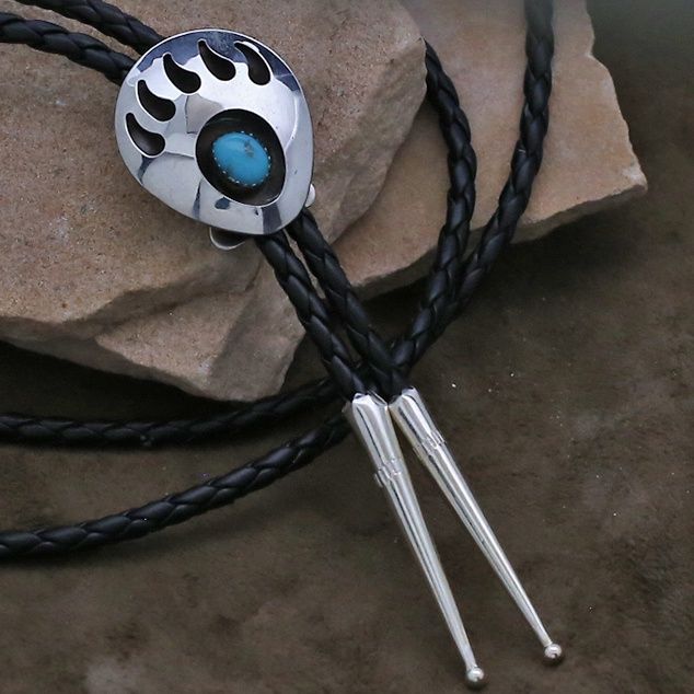 Bear Paw bolo tie