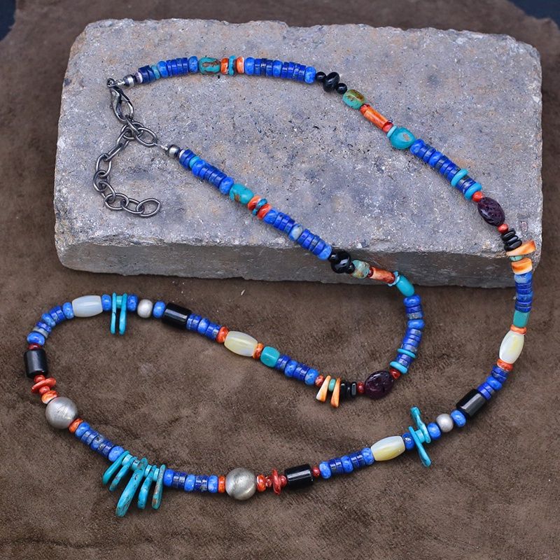 Lapis multi color necklace