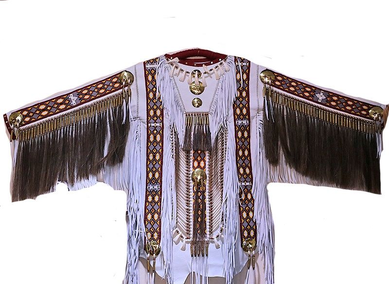 Wart Shirt in white leather