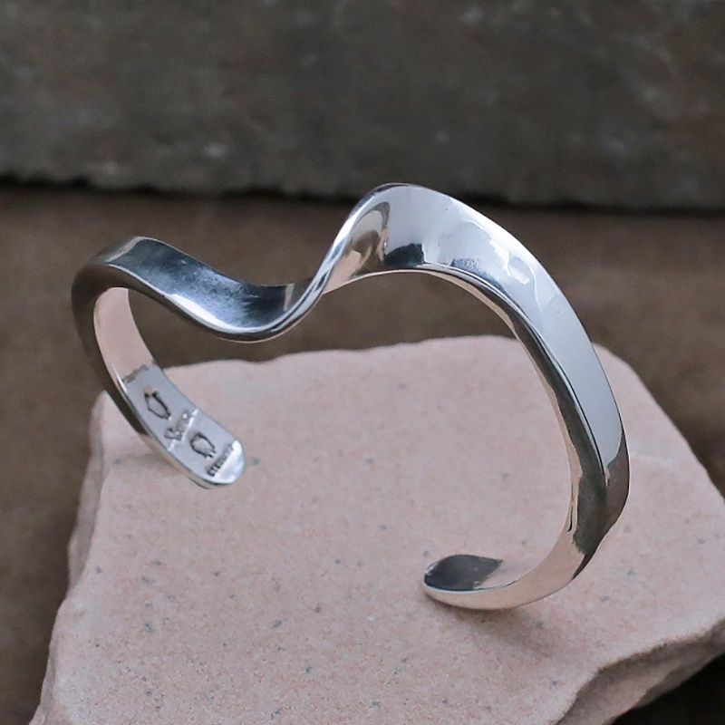 Waving Wheat Bracelet - Navy main image 1