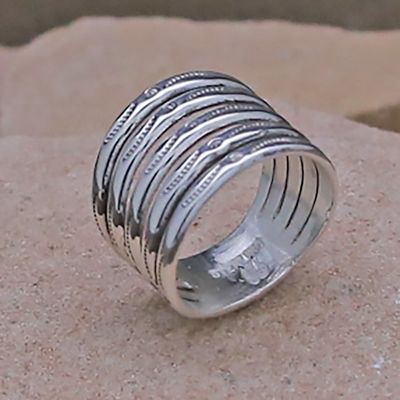 5-Row ring w/ traditional stamping