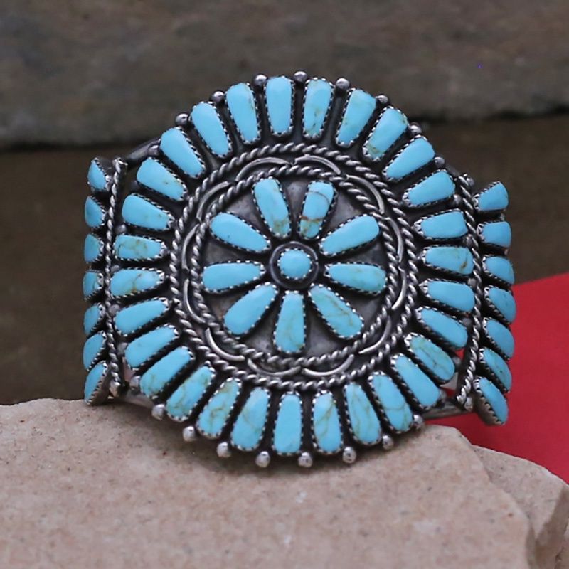 Pawn Jewelry-Traditional Navajo cluster bracelet