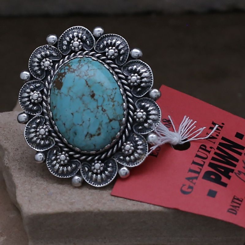 Pawn Jewelry-Large Navajo ring w/ adjustable shank