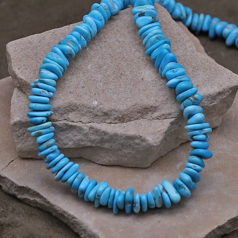 16&quot; Nugget turquoise necklace w/ 2&quot; ext