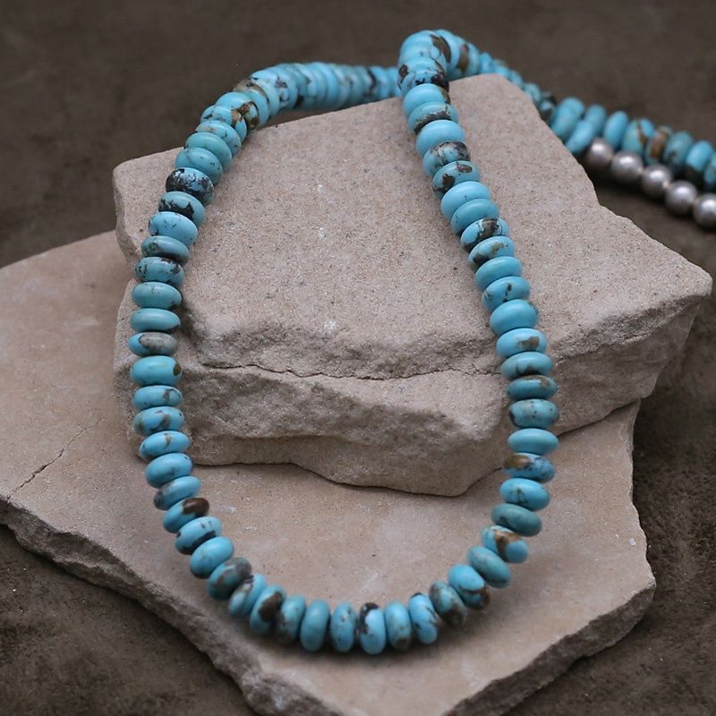 21&quot; Rondel Turquoise bead