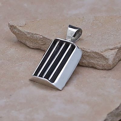 Tom Hawk rectangular pendant