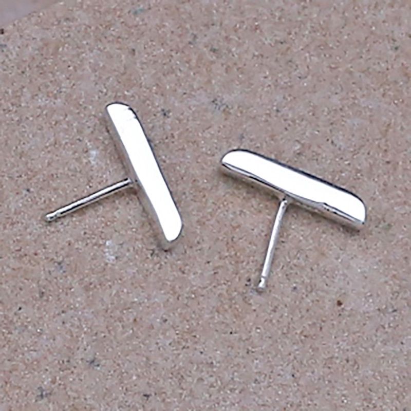 Mini channel post earrings