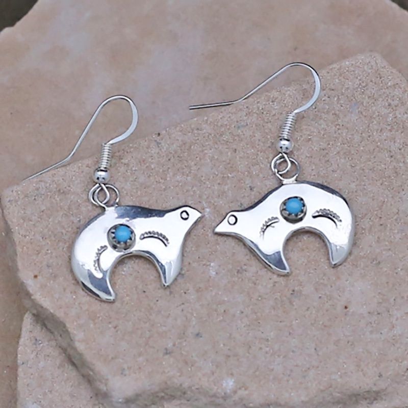 Bear fetish dangle earrings