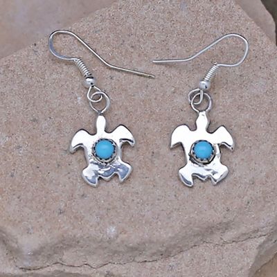 Navajo turtle dangle earrings
