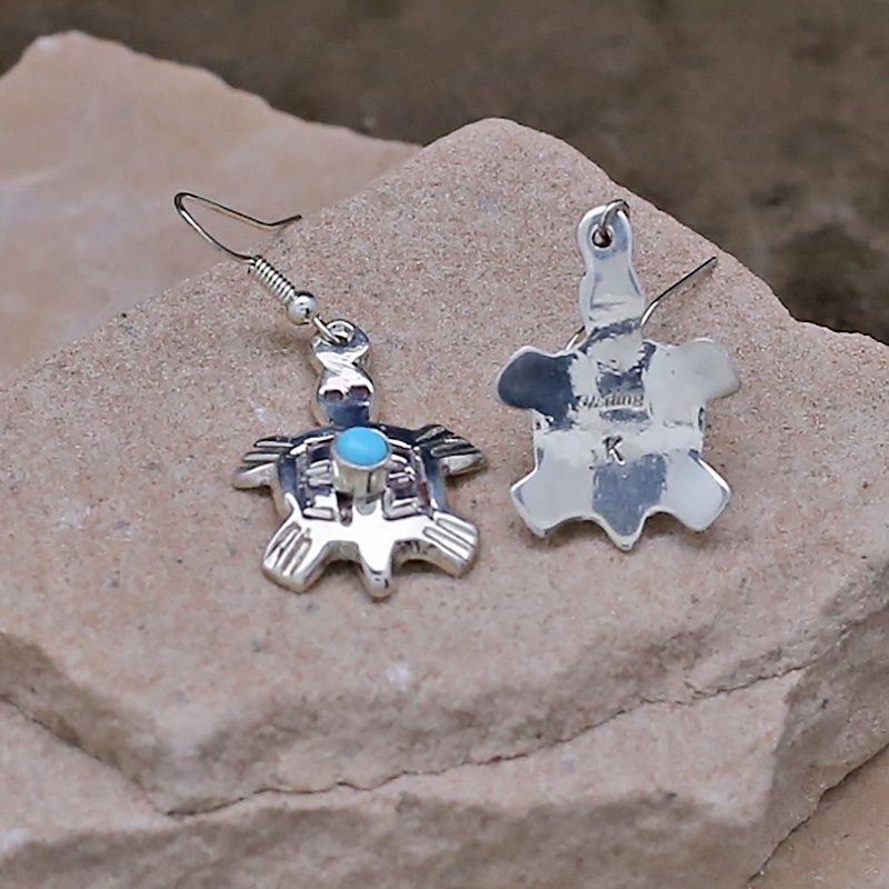 Dangle turtle earrings