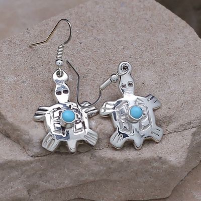 Dangle turtle earrings
