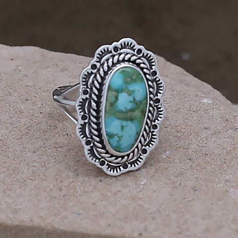 Navajo ring w/ Sonoran gold turquoise