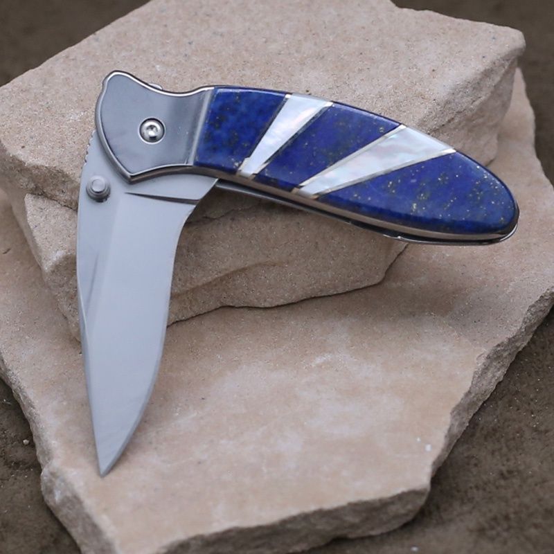 Small Kershaw Lapis inlay knife