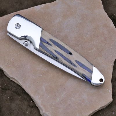Cholla &amp; Blue resin folding knife