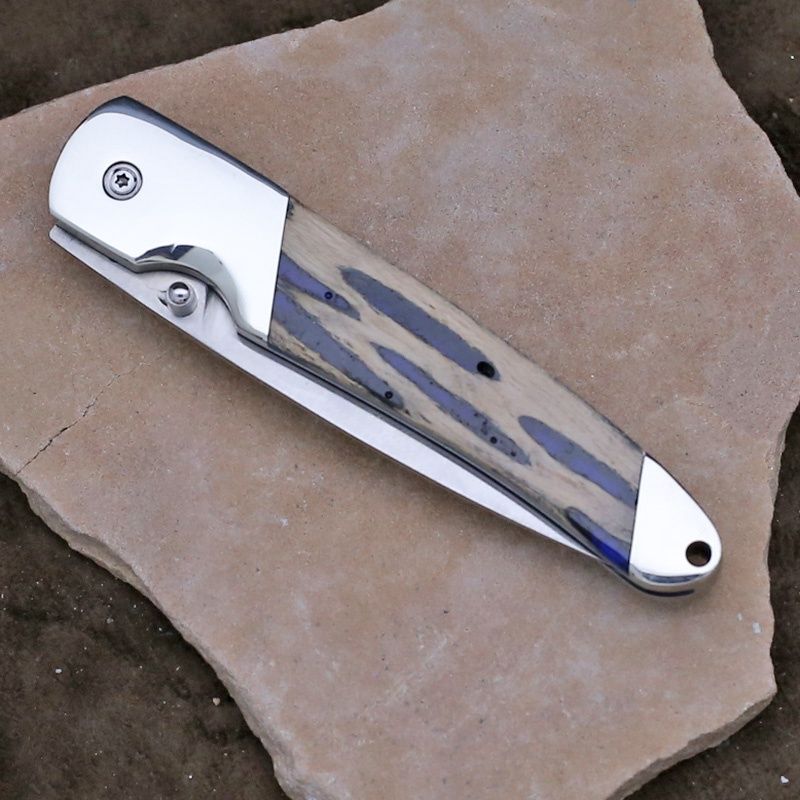 Cholla &amp; Blue resin folding knife
