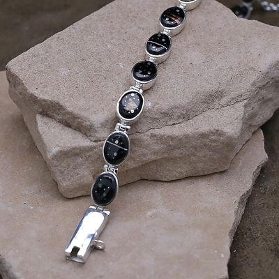 Night Sky small oval shape link bracelet