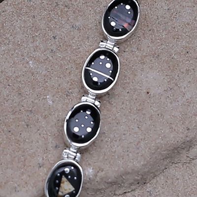 Night Sky small oval shape link bracelet