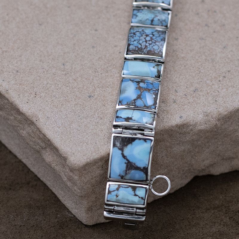 21 link Golden Hills turquoise bracelet