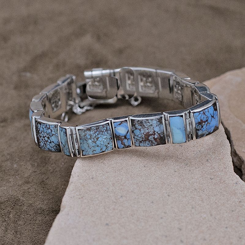 21 link Golden Hills turquoise bracelet