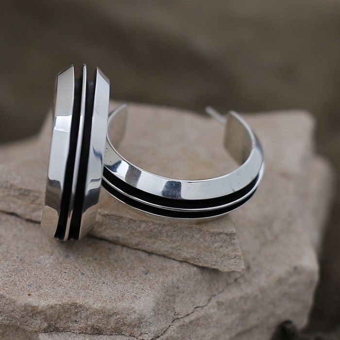Tom Hawk large hoop earrings