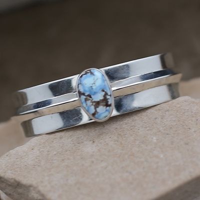 Contemporary Golden Hills turquoise bracelet