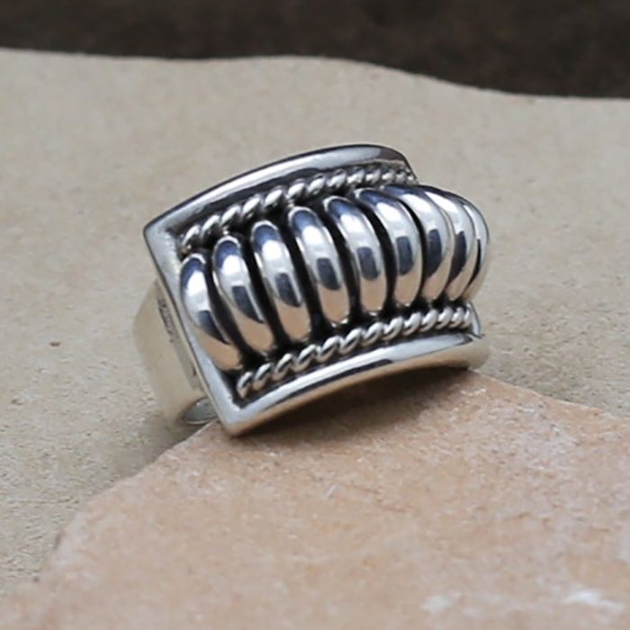 Tom Charley raised design ring