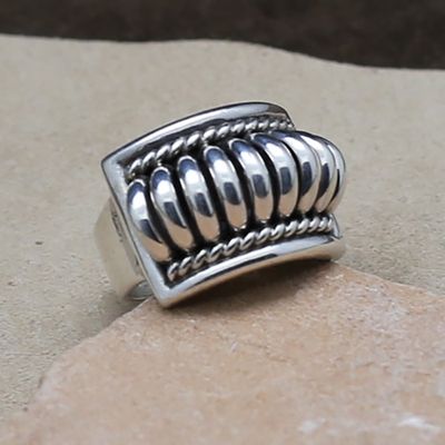 Tom Charley raised design ring