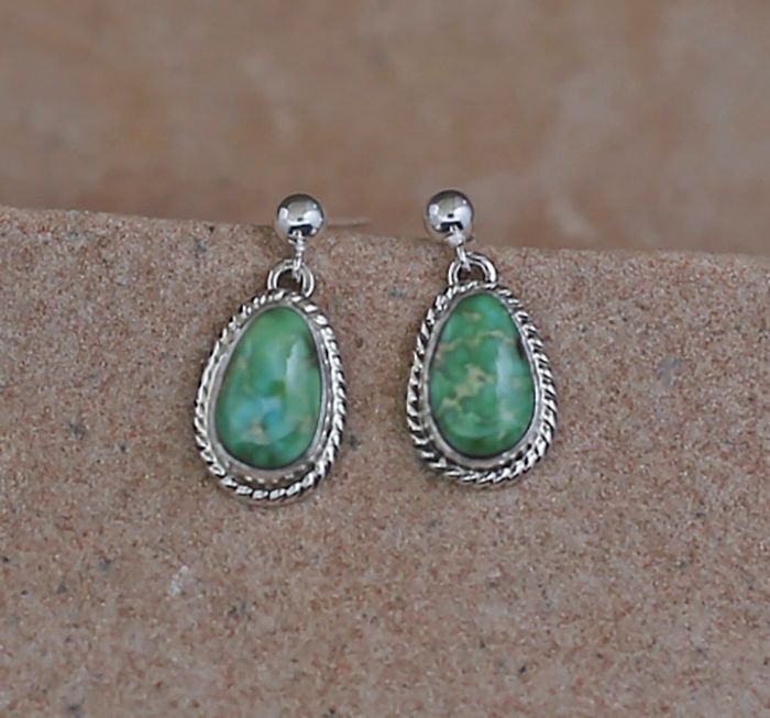 Small Sonoran  turquoise dangle earring