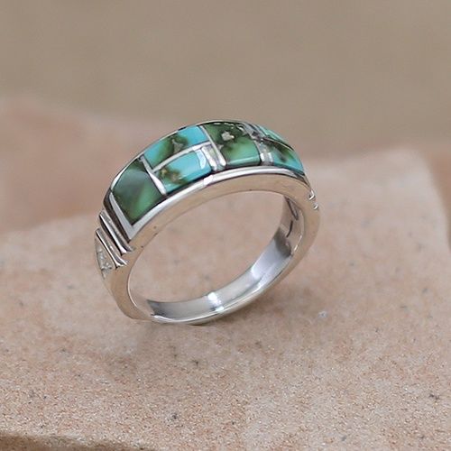 Sonoran turquoise inlay ring