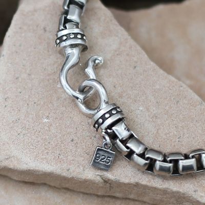 Heavy link chain bracelet