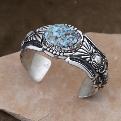 Harry Begay bracelet w/ Dry Creek turquoise