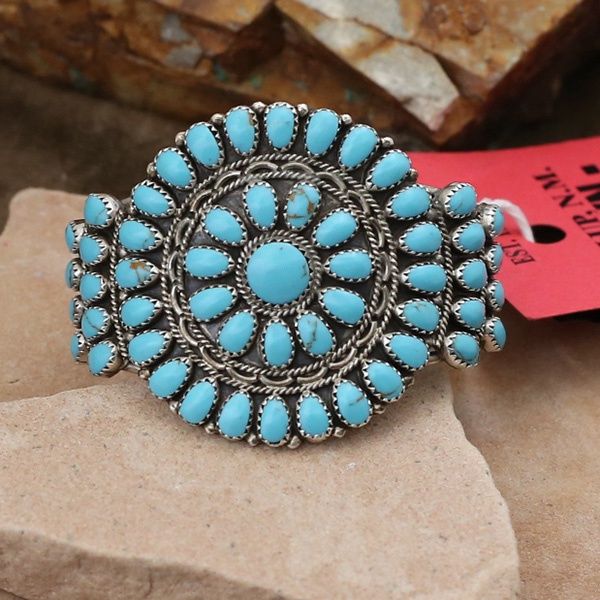 Navajo cluster bracelet-Pawn Jewelry