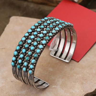 Vintage 5 row Zuni bracelet