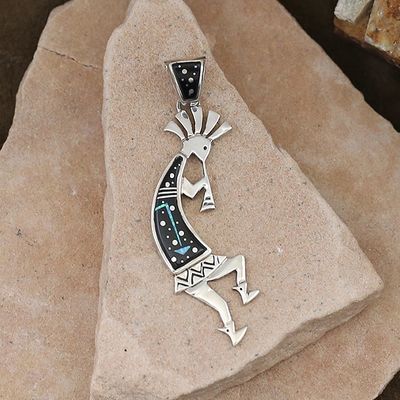 Kokopelli dancer w/ Night Sky inlay