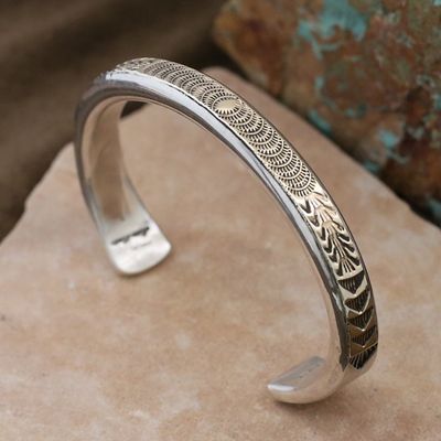 Marc Antia heavy wire bracelet- gold &amp; silver