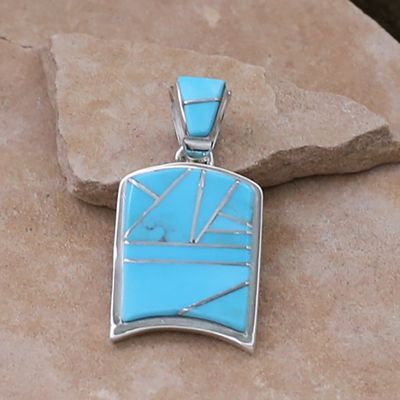 Turquoise inlay pendant