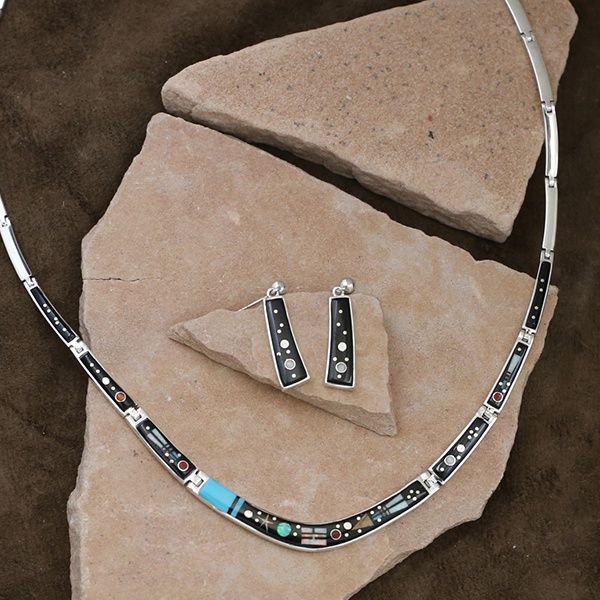 Clayton Tom inlay necklace