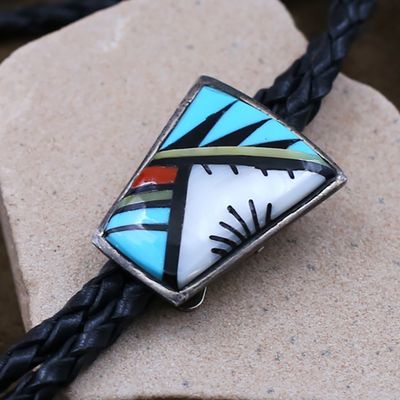 Pawn Jewelry-Zuni inlay bolo tie