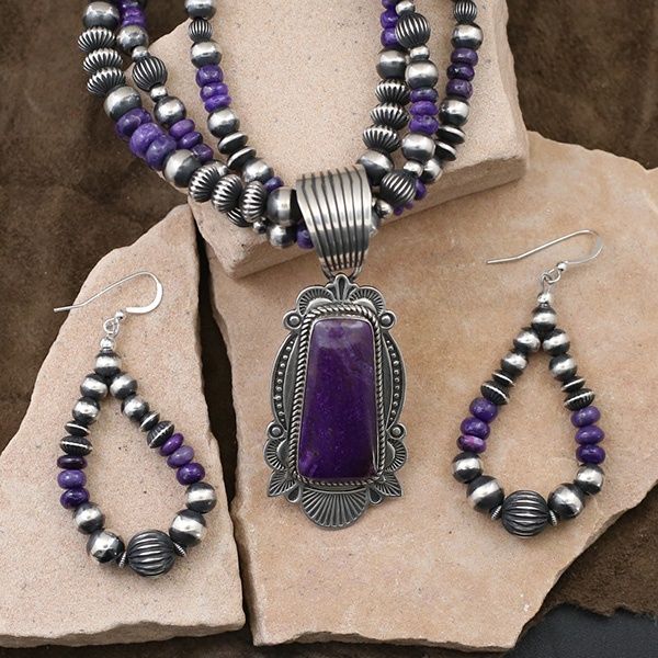 Sugilite necklace set- Albert Jake