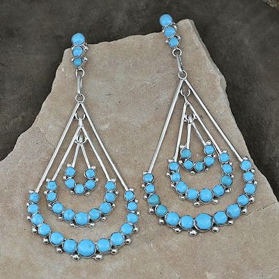 Extra large Zuni chandelier earrings